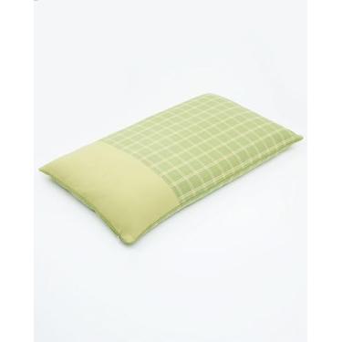 Imagem de EDMILE Travesseiro de trigo sarraceno ajustável, travesseiros de pescoço de trigo sarraceno para dormir, pescoço e alívio lombar para suporte de corpo inteiro com capas de travesseiro removíveis, 50 x