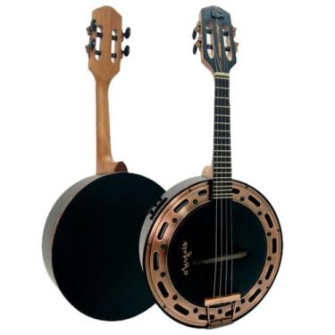 Imagem de Banjo Eletroacústico Ativo Marquês BAJ-221BKSEQ Preto-Rosé
