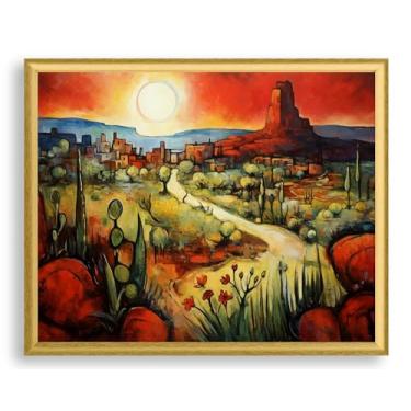 Imagem de Art Shoppe Arte de parede com impressão emoldurada, decoração de parede vintage para sala de estar, quarto, escritório, imagem de alta resolução em papel de arte premium, moldura de 0,9 cm com frente