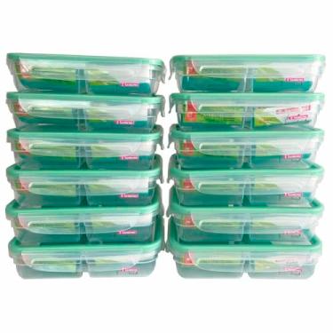 Imagem de Kit 12 Pote Plástico Trava Divisória 730ml Freshy Sanremo