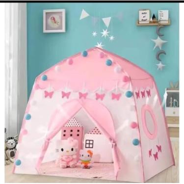 Imagem de Barraca Tenda Infantil Menina BORBOLETA 1,30x1,30x1,00