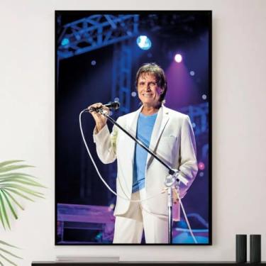 Imagem de Genérico, Quadro Roberto Carlos Rei Musica Decorativo A3 35x45cm