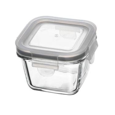 Imagem de Pote Hermético com Tampa Quadrado 150ml Vidro Lyor