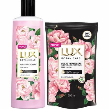 Imagem de Kit Sabonete Líquido Lux Rosas Francesas Pele Macia Botanicals + Refil