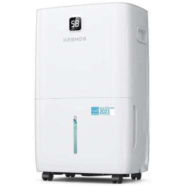 Imagem de Desumidificador Kesnos 70,97 Litros por Dia para Casa e porão, com Mangueira de Drenagem, Display LED Frontal e Reservatório de Água de 8