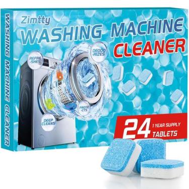 Imagem de Tablets de limpeza para máquinas de lavar roupa Zimtty for HE Washers 
