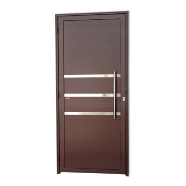 Imagem de Porta Lambril Com Friso Com Puxador Super 25 210cm X 90cm Brimak Corten