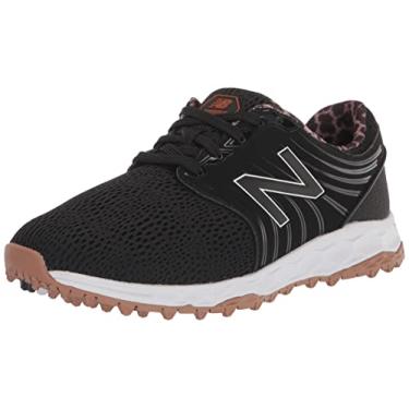 Imagem de New Balance Sapato de golfe feminino Fresh Foam Breathe, Preto/animal, 11