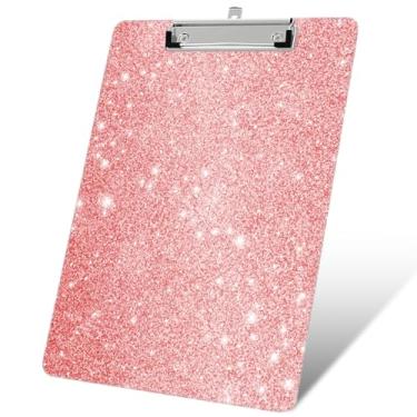 Imagem de Pranchetas de plástico A4, linda prancheta decorativa moderna, 31 cm x 22 cm, pranchetas tamanho A4 padrão, prancheta de plástico acrílico para professores, assistentes sociais, estudantes, mulheres