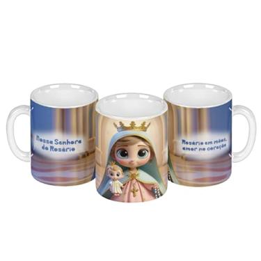 Imagem de Caneca branca católica animação divina (14932)