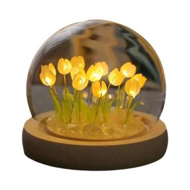 Imagem de Luz Noturna De Tulipa Artesanal, Bolsa Diy, Lâmpada De Mesa Criativa P