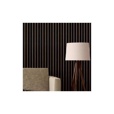 Imagem de 21Painéis Ripados Autocolante Preto Decorativos 45cm11cm!