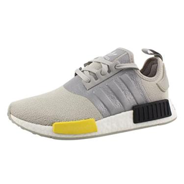 Imagem de adidas Tênis masculino NMD_r1, Cinza metálico/amarelo/preto central, 43