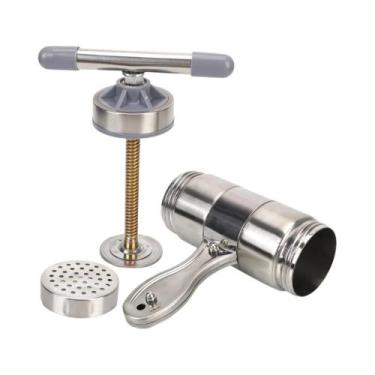 Imagem de Máquina De Macarrão Manual Multifuncional Em Aço Inoxidável Com 5 Mold