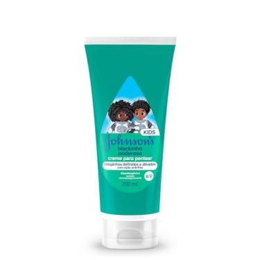 Imagem de Johnson's Baby Creme Para Pentear Infantil Para Cabelos Crespos Blackinho Poderoso, 200ml