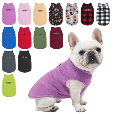 Imagem de BEAUTYZOO Colete de lã para cães, jaqueta de inverno para cães pequenos e médios com coleira em D para clima frio, casaco com capuz para PP, P, M, cães, meninos ou meninas