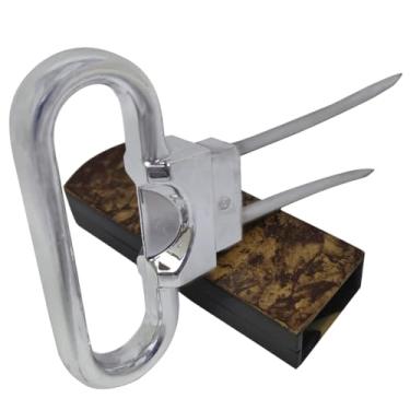 Imagem de Saca-Rolhas Dupla Pinça Abridor de Vinho Lâmina Aço Inox Sommelier Ideal para Garrafas Antigas Vinho Rolha de Cortiça Rolha Intacta CTK MAIS (Prata Metalizado)