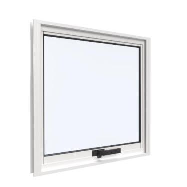 Imagem de Janela Maxim-Ar Sem Grade 80cm x 60cm em Alumínio Branco com Vidro  Vi