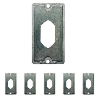 Imagem de 6 Placa Condulete Alumínio 3/4 1 Tomada Padrão Pb Sieg