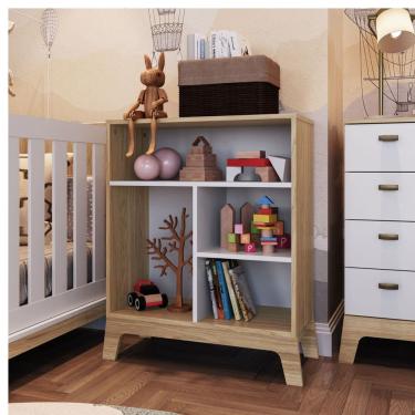 Imagem de Estante Infantil 4 Nichos Linha FavodeMel FM007 - Completa Móveis