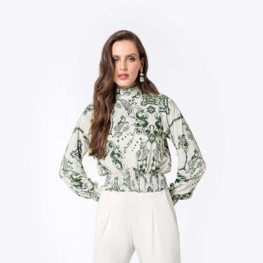 Imagem de Blusa Feminina Manga Longa Cropped New Fresh-Feminino