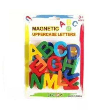 Imagem de LETRAS ALFABETO MAGNETICO EDUCATIVO INFANTIL 26 PEÇAS Letras - JN ECOM