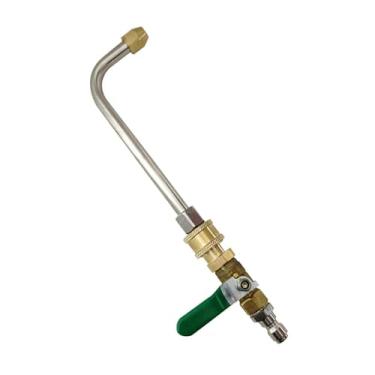 Imagem de Bothyi Acessório de extensão para lavadora de alta pressão, encaixe profissional, fácil de instalar, conexão rápida eficiente de 1/4 para limpeza de calhas, 90 Graus