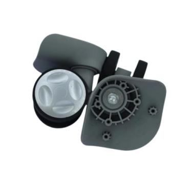 Imagem de oshhni 2x Rodízios giratórios para malas Acessórios DIY Fácil instalação Rodas resistentes para malas de viagem Peças de reparo para caixas de viagem