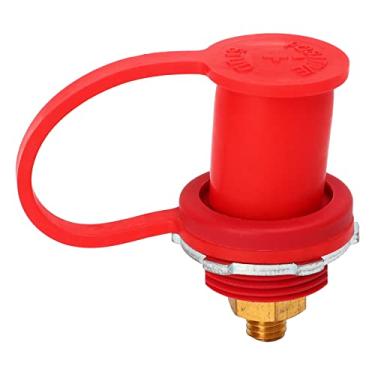 Imagem de Conector de Terminal de Cabo de Bateria, Conector de Terminal de Bateria 250A 3/8 pol. Terminais de Pino de Latão de Força Forte para Barco de RV de Carro (Vermelho)