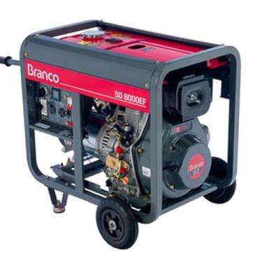 Imagem de Gerador à Diesel 6,5kva Monofásico Partida Elétrica Bd8000 Ef Branco