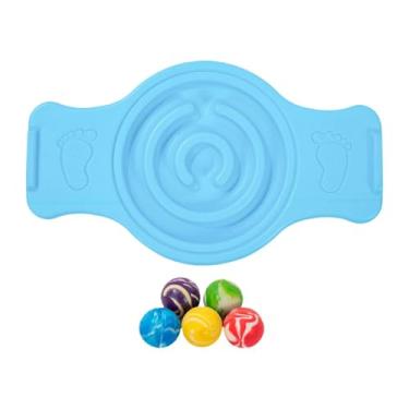 Imagem de Lljsszr Prancha de Equilíbrio, Labirintos, Gangorra, Treinamento Sensorial, Disco de Fitness Divertido, Multifuncional, Prancha de Estabilidade Oscilante para, Azul