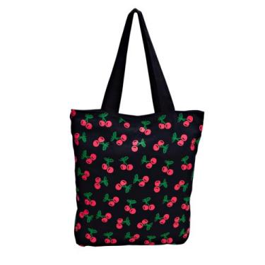 Imagem de Bolsa Cerejas Cherry Cerejinhas Ecobag Sacola Feminina - DB
