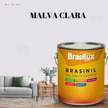 Imagem de Tinta Parede Roxa Acrílica Brasinil Anti Mofo 3,2 l - BRASILUX, MALVA 