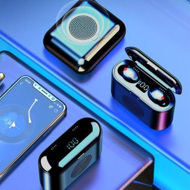Imagem de F9 Fone de ouvido Bluetooth sem fio Alto-falante binaural Mini alto-fa