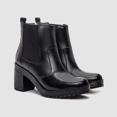 Imagem de Bota Feminina Preto Estilo Clássico Moderno Sofisticação Conforto Zapa