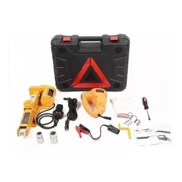 Imagem de Macaco Elétrico Com Chave Roda E Compressor 12V Completo