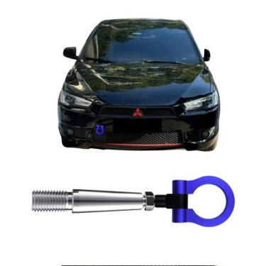 Imagem de Tow Hook Esportivo Engate Reboque Japones Lancer Evo Azul - Estilo Br
