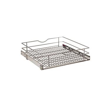 Imagem de Knape & Vogt Cesta de armário Simply Put 52,1 cm L x 14,5 cm A, 1 camada de metal, 50,8 cm, níquel fosco