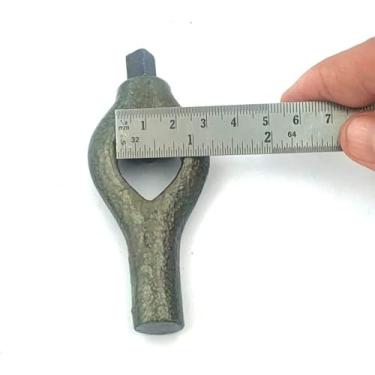 Imagem de Cão de máquina de torno de ferro de casta - Máquina de mão de mão de mão de mão reta (3/10.2 cm)