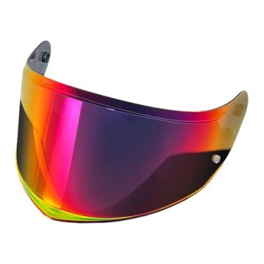 Imagem de ANSUNDA FF808 Viseira de substituição de capacete, protetor facial de capacete de motocicleta para FF808, Stream II (apenas uso Revo Rose Red-Day)