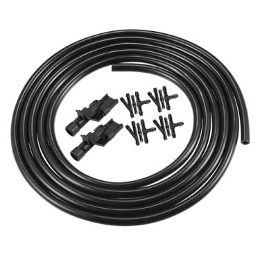 Imagem de Boxonly Kit de bocal de arruela de para-brisa de 2 peças compatível com Honda HR-V 2016-2017, CR-V 2012-2016, Crosstour 2012-2015, Accord 2011-2013, com mangueira de 2,5 m e 12 conectores, substitui