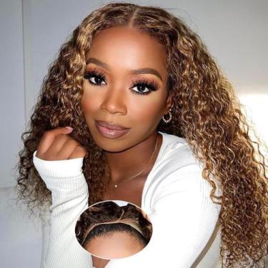 Imagem de Peruca RUI MEI SI Glueless Human Hair 4/27 Highlight Ombre 40cm
