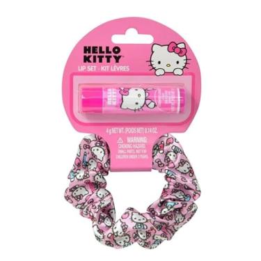 Imagem de Townley Hello Kitty Scrunchie e conjunto de protetor labial