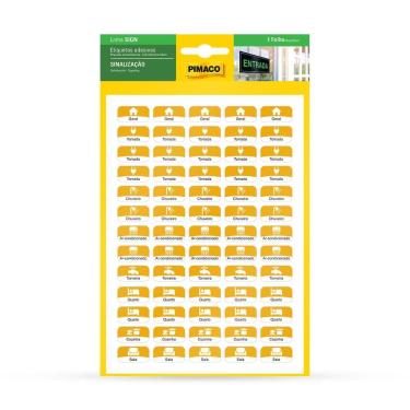 Imagem de Etiqueta sinalização Quadro de Lux 1,2x2,4cm - Pimaco