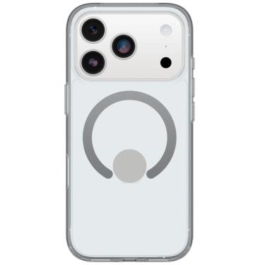 Imagem de Case Clear Iph 17 Pro Magnética Compatível Com Magsafe Grip Antiderrapante