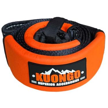 Imagem de Correia Tree Saver 7,6 cm x 2,4 m Alça de reboque 15,875 kg Resistência à ruptura, corda de extensão de guincho de recuperação de emergência para veículos off-road