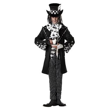 Imagem de California Costumes Coleção masculina Platium - Chapeleiro maluco escuro adulto, Multi, M