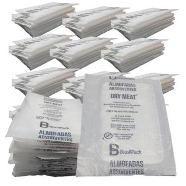 Imagem de Absorvente Alimentos Dry Meat 40g Branca 2000 unid - BrasilPack