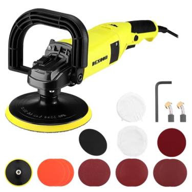 Imagem de Desoon Politriz Lixadeira Rotativa 1400W 150MM Eletrica Profissional Automotiva Polidor Multifunções 220V Máquina de Lixadeira 3000RPM 6 Velocidade Variável Com Acessórios