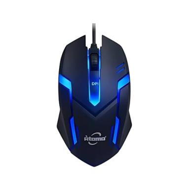 Imagem de Mouse Gamer 1200 DPI com fio Design Ergonômico LED RGB